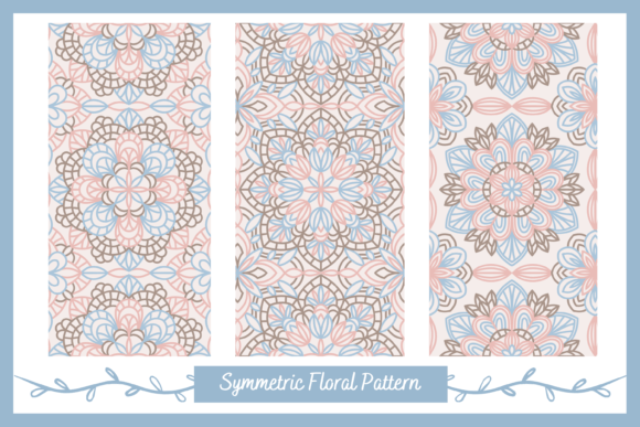 Download Geometric Symmetric Floral Tile Patterns - Patterns Collection