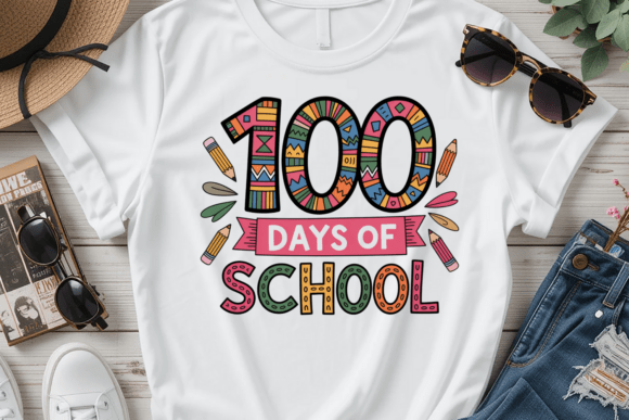 Download 100 Days of School PNG Sublimation - Sublimation Collection