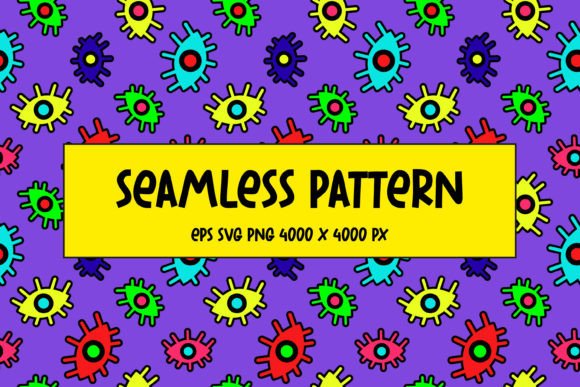 Download Pattern of Multicolored Abstract Eyes - Multicolor Collection