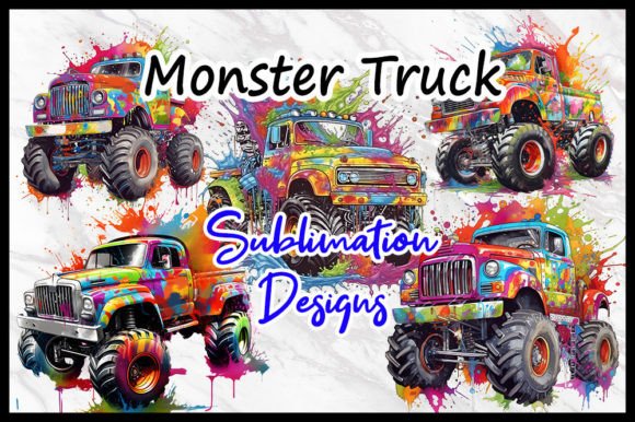 Download Monster Truck  PNG Sublimation Designs - Sublimation Collection
