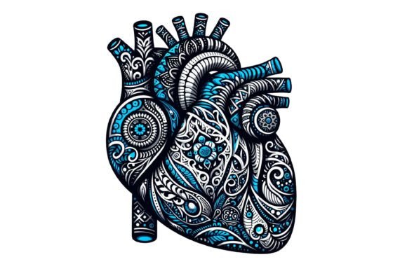 Download Human Heart Intricate Patterns Clipart - Patterns Collection