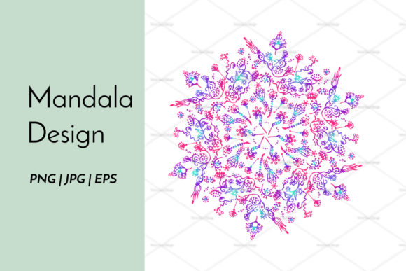 Download Multicolored Mandala Sublimation Design - Sublimation Collection