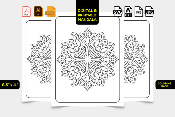 Download KDP Mandala Interior Coloring Pages Kids - Mandala interior Collection