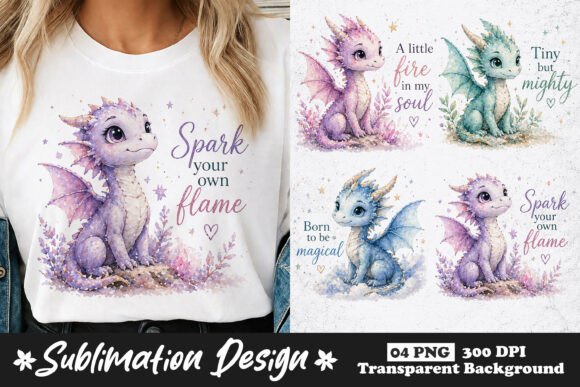 Download Cute Baby Dragon Sublimation PNG Designs - Sublimation Collection
